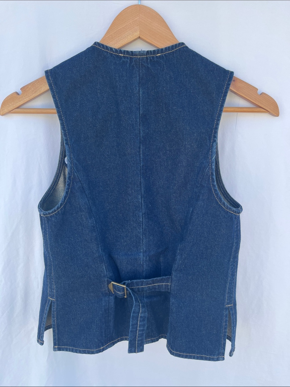 Anthropologie x Mare Mare Tailored Denim Vest Womens XXS - Picture 6 of 6